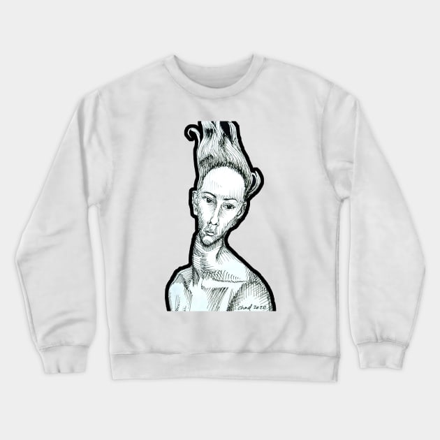 Wisp (anorexia) Crewneck Sweatshirt by chadtheartist